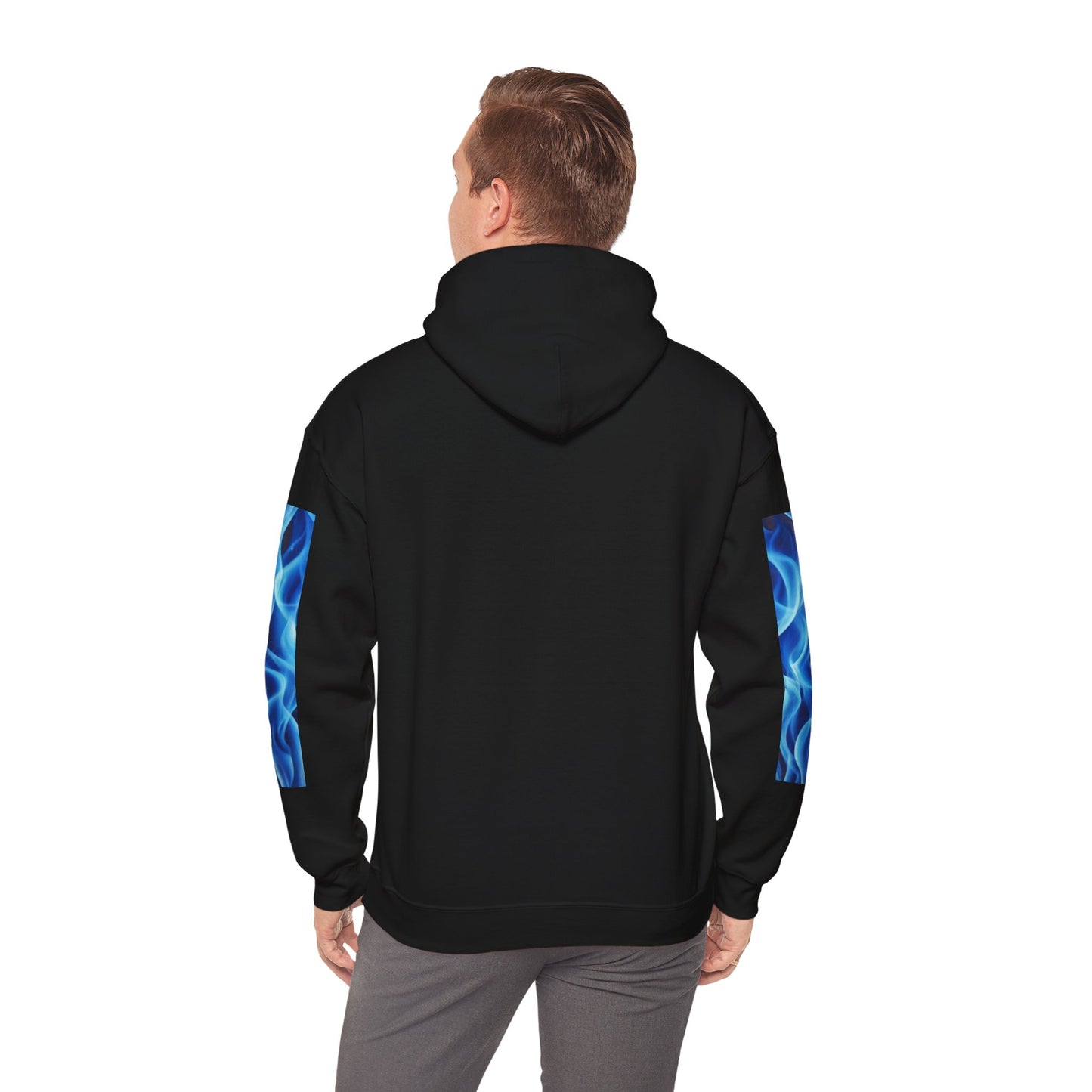 Blue Flame Men's Hoodie