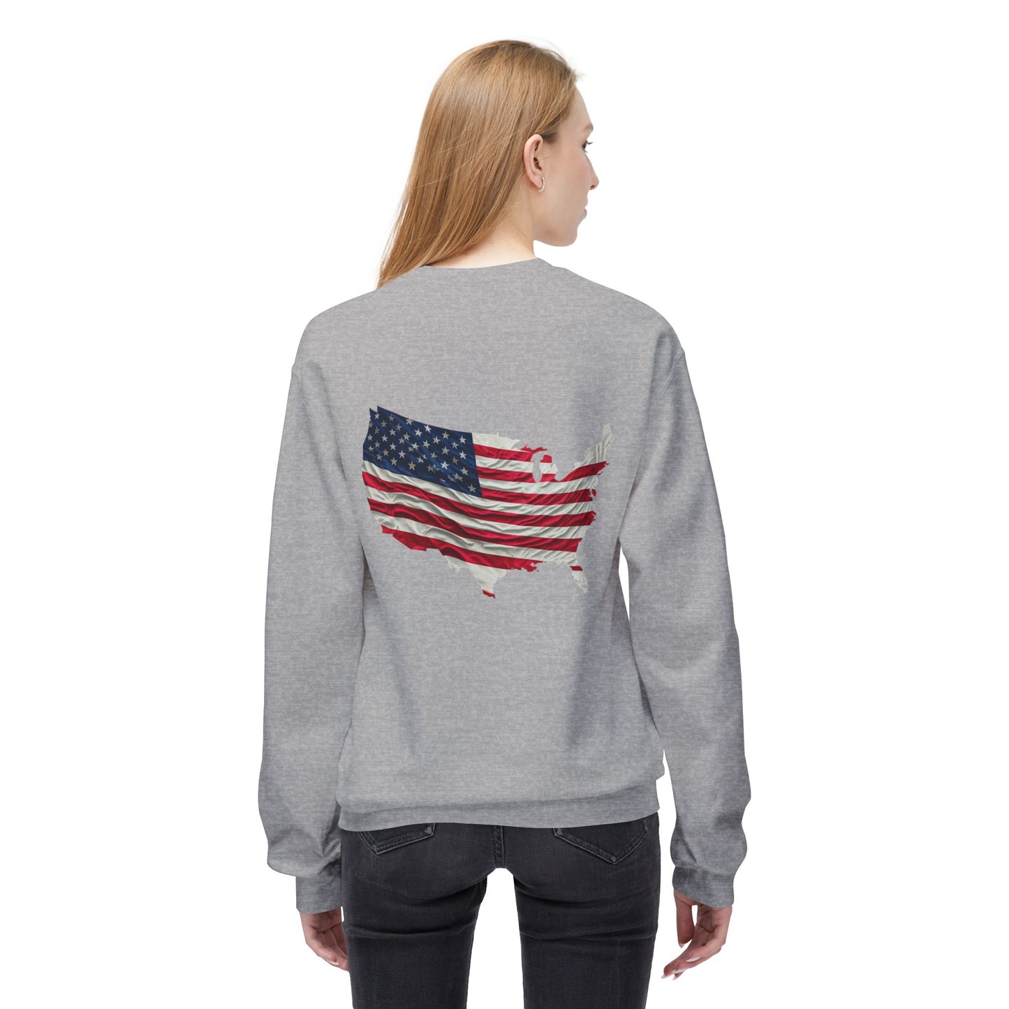 The American Flag Women's Fleece Sweatshirt