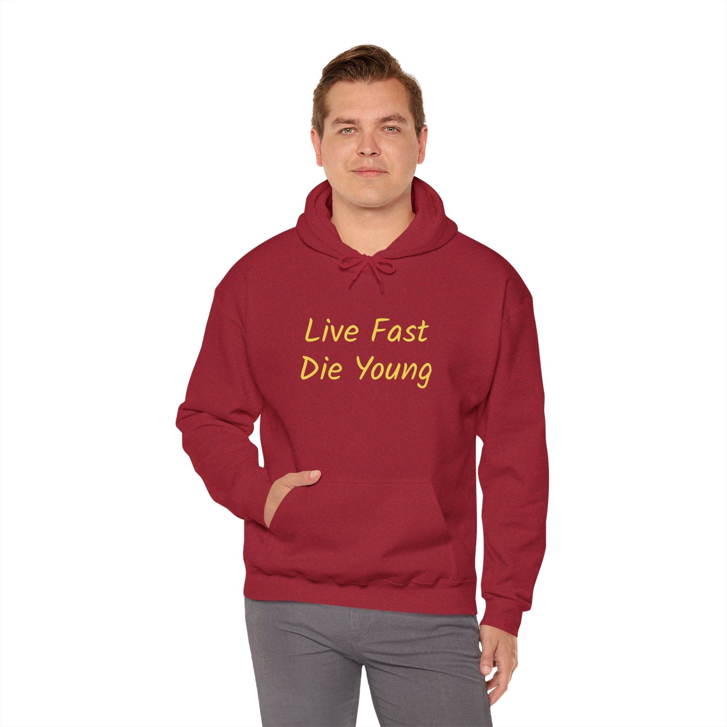 Live Fast, Die Young Men's Hoodie