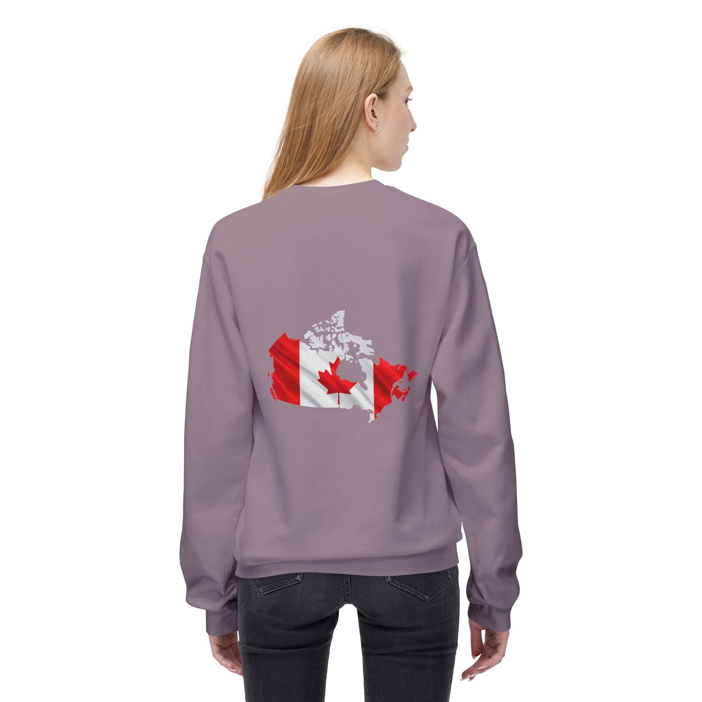 Canadian Flag Women's Fleece Sweatshirt