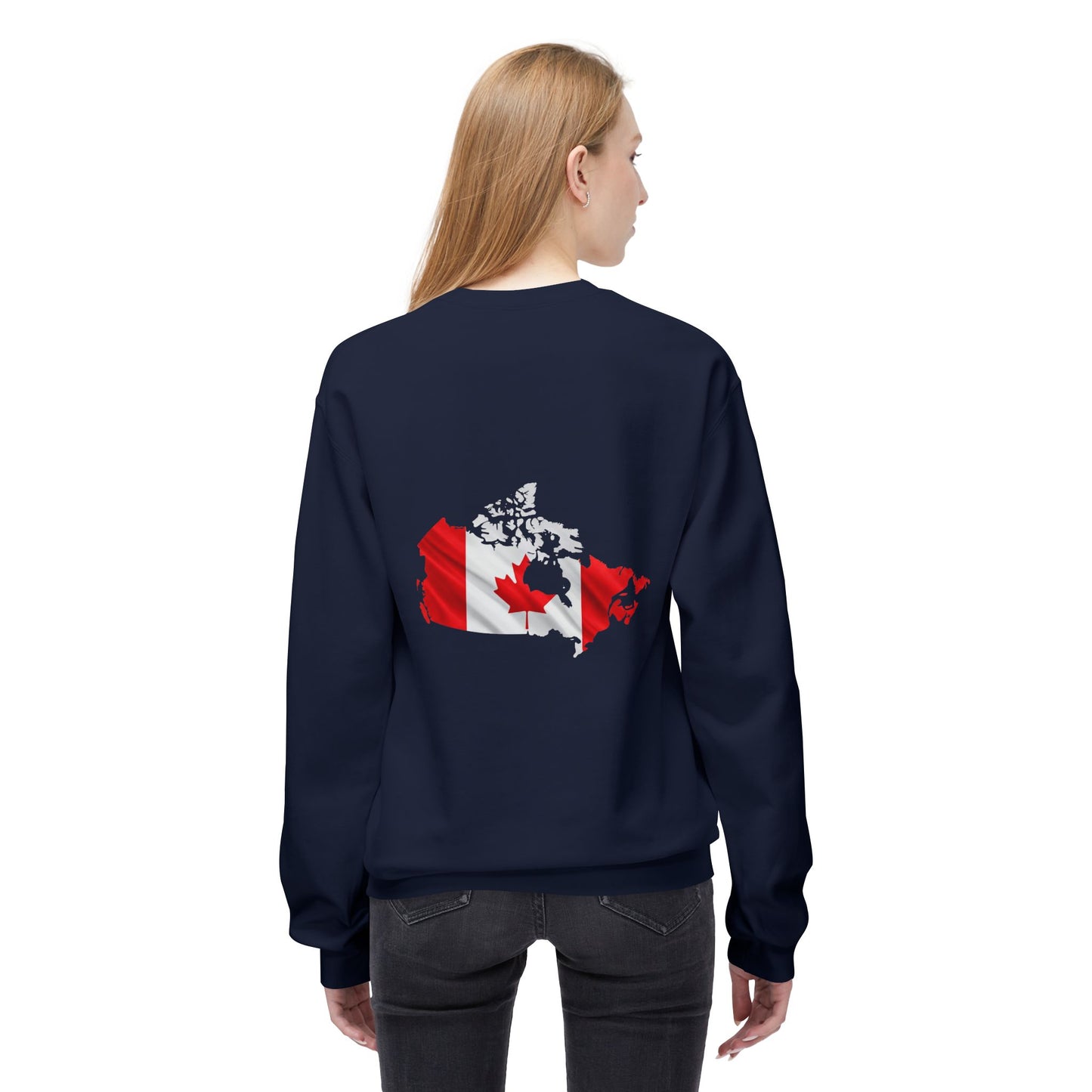 Canadian Flag Women's Fleece Sweatshirt