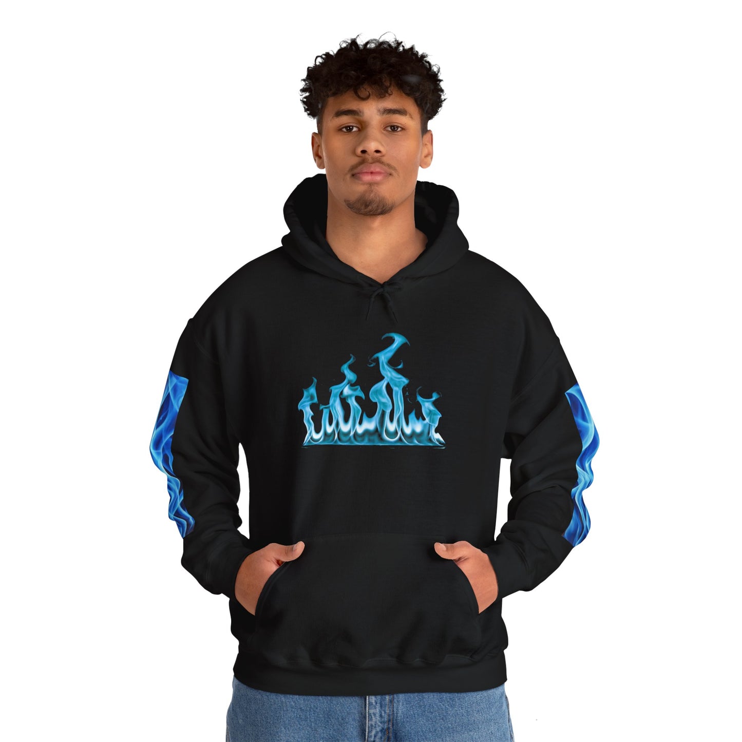 Blue Flame Men's Hoodie