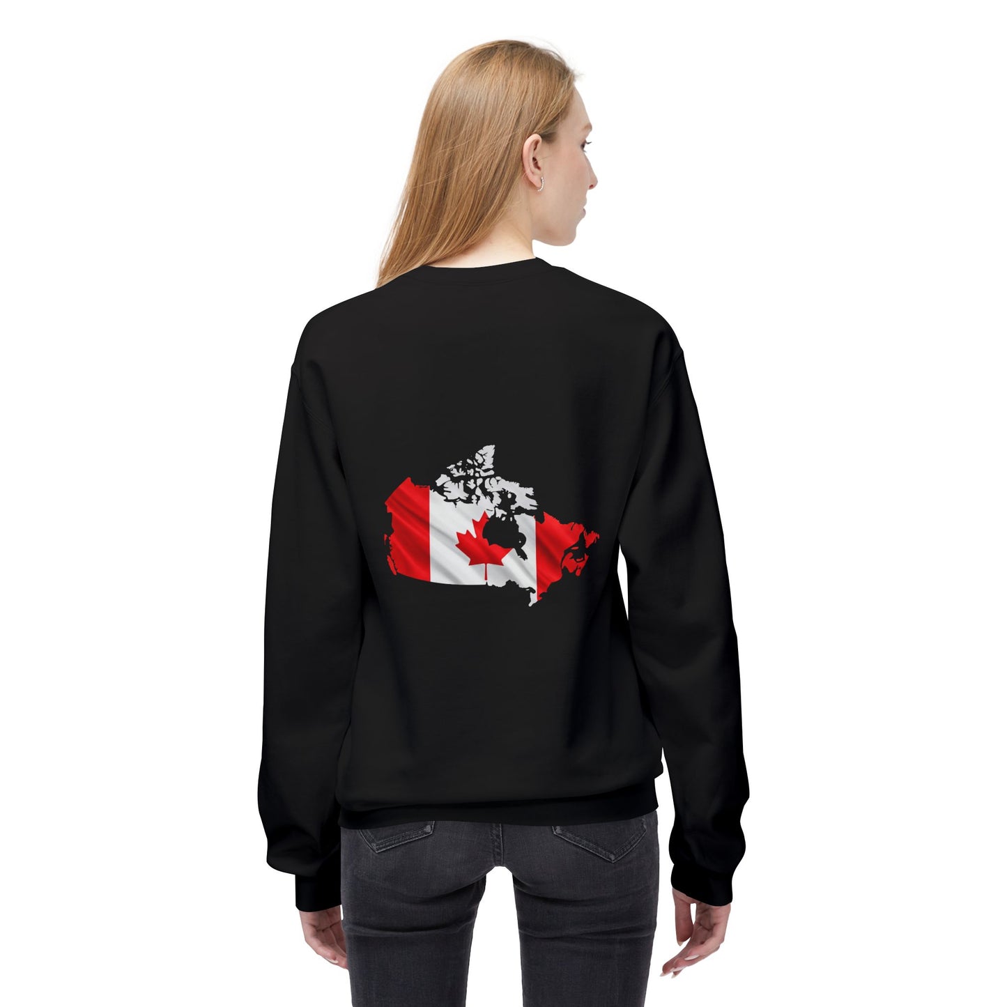 Canadian Flag Women's Fleece Sweatshirt