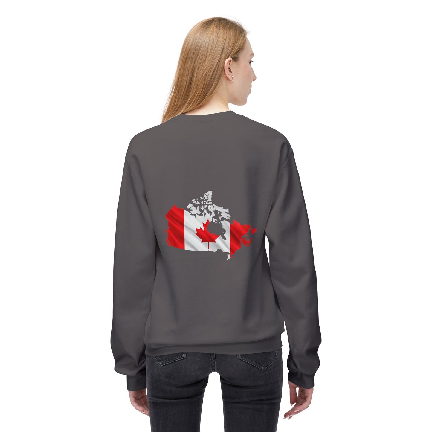 Canadian Flag Women's Fleece Sweatshirt