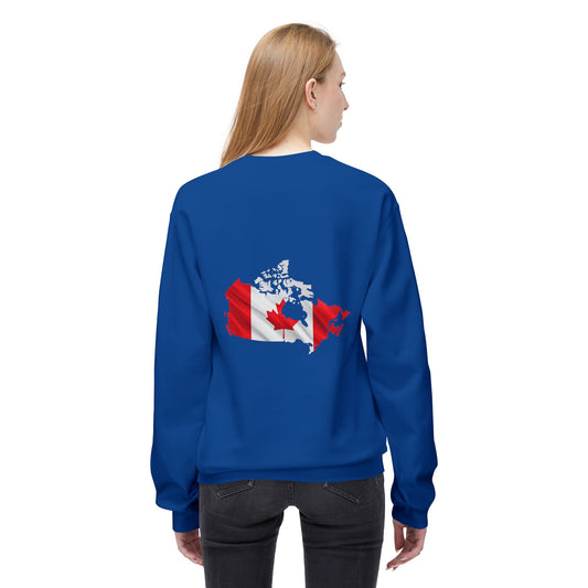 Canadian Flag Women's Fleece Sweatshirt