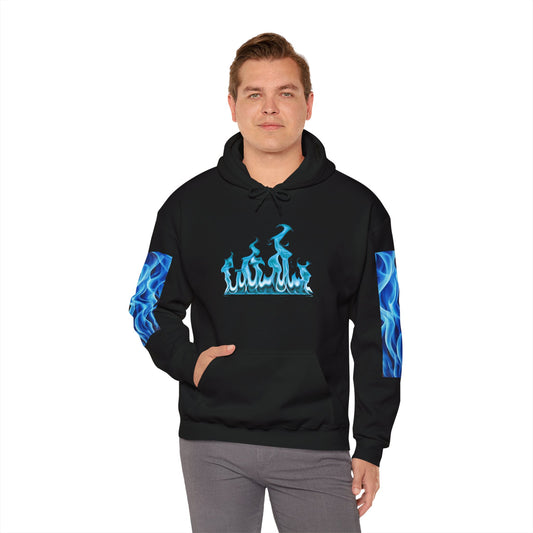 Blue Flame Men's Hoodie