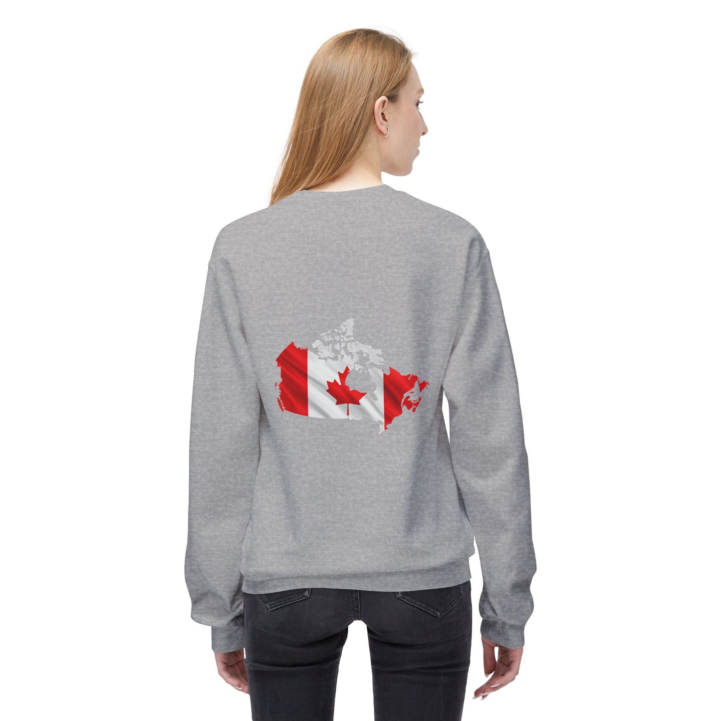 Canadian Flag Women's Fleece Sweatshirt