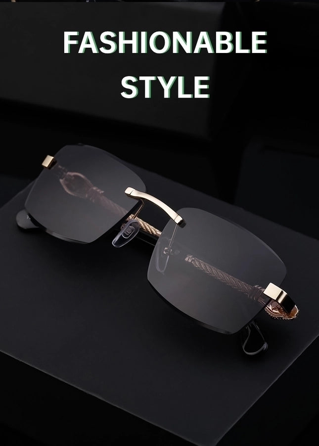 Simple Style Frameless Men's Sunglasses