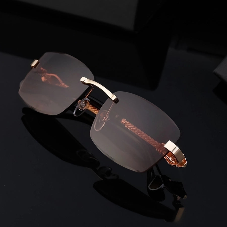 Simple Style Frameless Men's Sunglasses