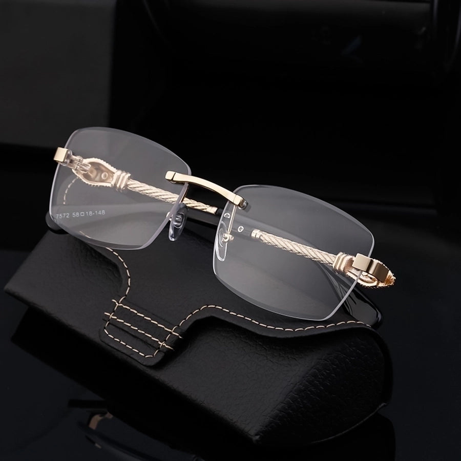 Simple Style Frameless Men's Sunglasses